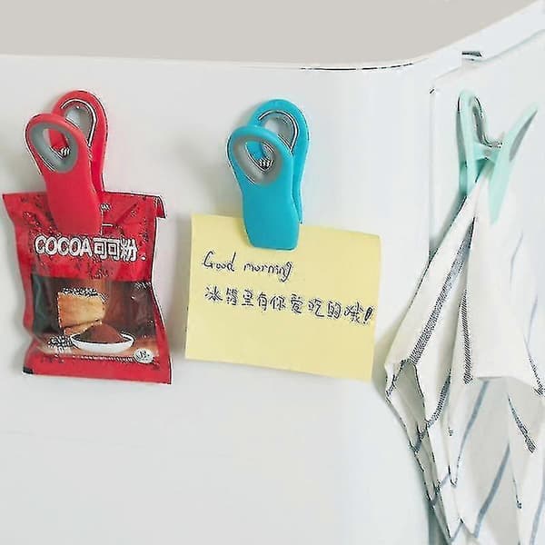 3 st Creative Refrigerator Magnets Clips Cabinet Doors Refrigerator Magnet Message Attached Household Ornament
