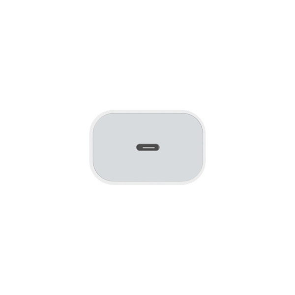 Oplader 20W iPhone 5-14 - Strømadapter - USB-C - Hurtigoplader Hvid