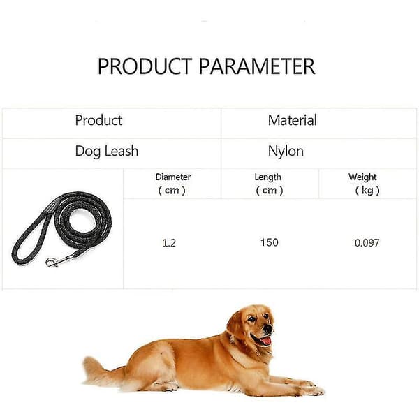 Nylon Dog Leash, 5 Feet Long