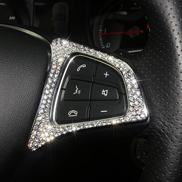 Bling Bling Decorative Frame for Steering Wheel Buttons - Fits C-Class Gla Glc Cla W205