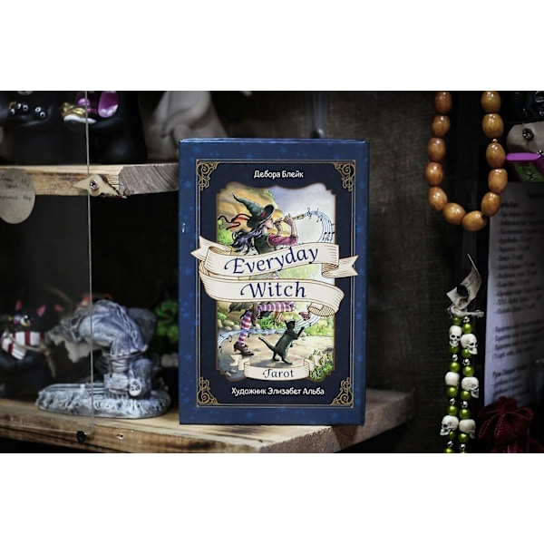 Everyday Witch Tarot: En kortstokk med 78 tarotkort, engelsk versjon, spådomsorakel
