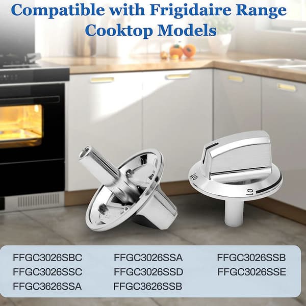 Set med 5 spisknappar kompatibla med gasspisar