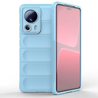 TPU + Flannel Phone Case for Xiaomi 13 Lite (Light Blue)