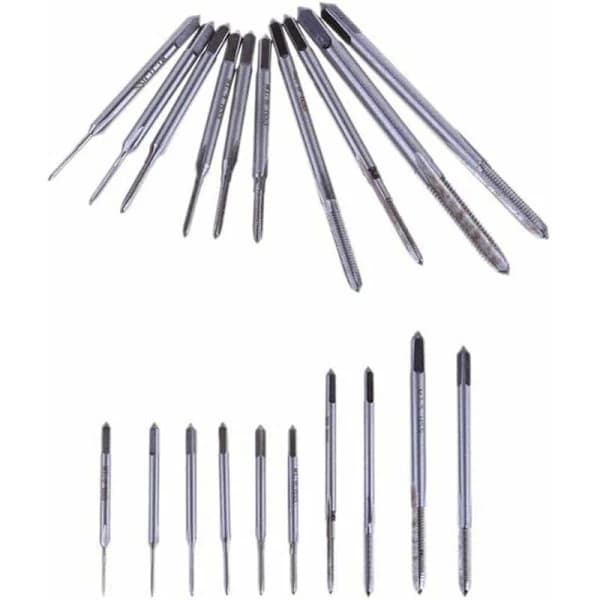 11 st Mini Tap Set, M1 till M3.5 Handtappar för klockor, A
