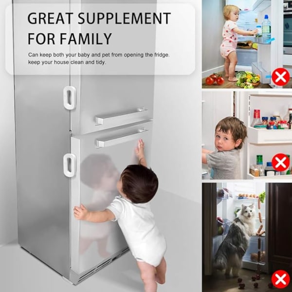 Barnsäkerhetslås, kylskåpsdörrlås, baby och barn