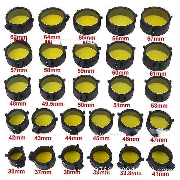 Gul Indvendig diameter 61mm Mat beskyttelse til kikkertsigte