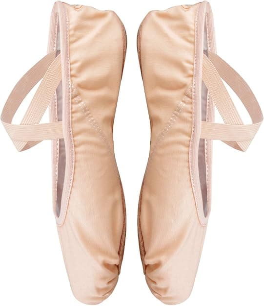 Ballet Shoes Split Sole Flat Dance Gymnastics Slippers Lightpink 4 UK Lightpink 4 UK