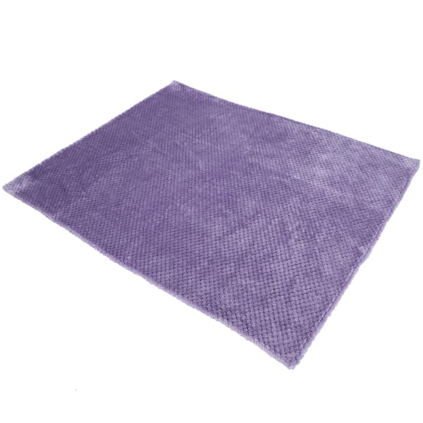 Kæledyrstæppe Vaskbart Blødt Fleecetæppe - Vinter Varmt Tykt Hundetæppe Sovemulighed (Lilla, L 100*80cm)