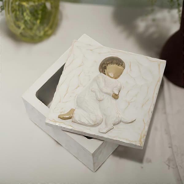Resin Pet Urn, Moisture-Proof Memorial Storage for Pet Ashes
