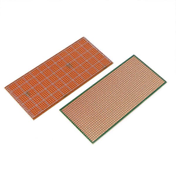 5 Pieces 6.5x14.5cm Stripboard Veroboard Uncut PCB Platinum Single-Sided Circuit Board