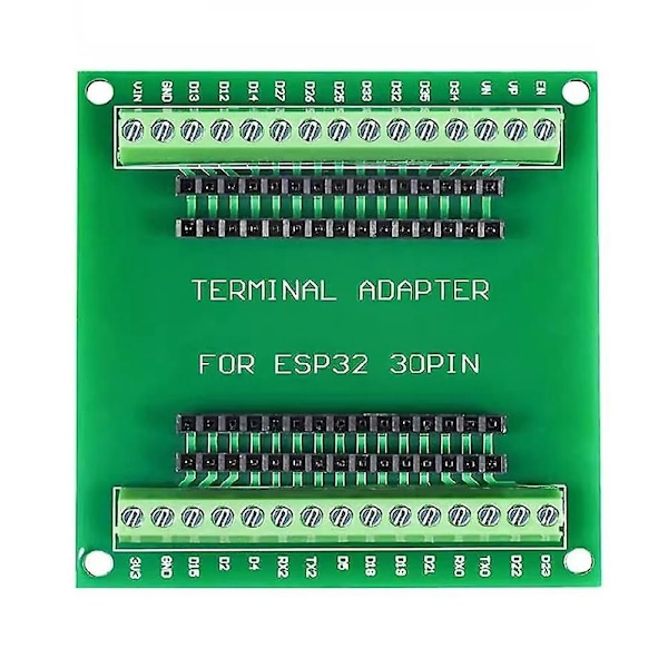 ESP32 Expansionskort 30-Pin GPIO Breakout Board Kompatibelt med 30-Pins ESP32 Utvecklingskort Green