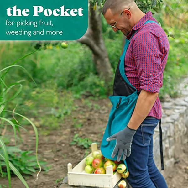 Garden Apron, Garden Apron with Quick Pockets, Oxford with Adjustable Cross Strap
