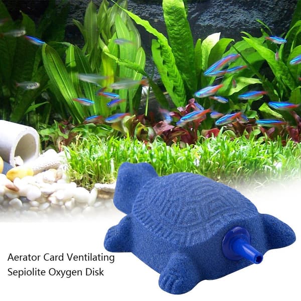 Akvarieluftstein, skilpaddeformet akvariumbobblesteindiffusor