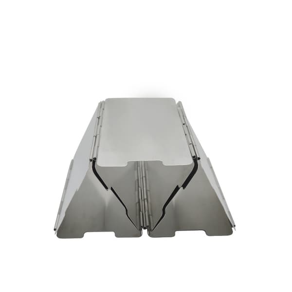 1 pc Mini Aluminum Outdoor Windshield, 9-Section Foldable