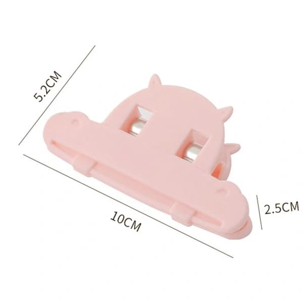 4 stk Forseglingsklemme Matposeklemme GUL Gul