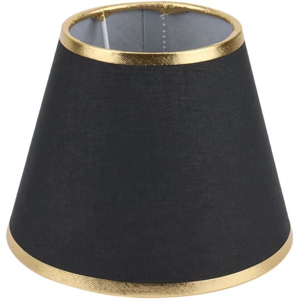 Bubble Fabric Lampshade Simple Lampshade Ceiling Lamp Cover Light Accessory for E14 - Black
