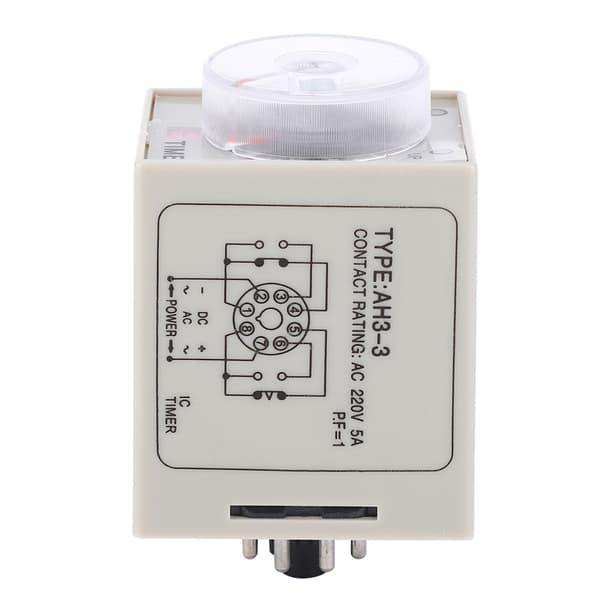 AH3-3 Time Relay Adjustable Delay Timer Switch AC 220V for Automatic Control System 60S