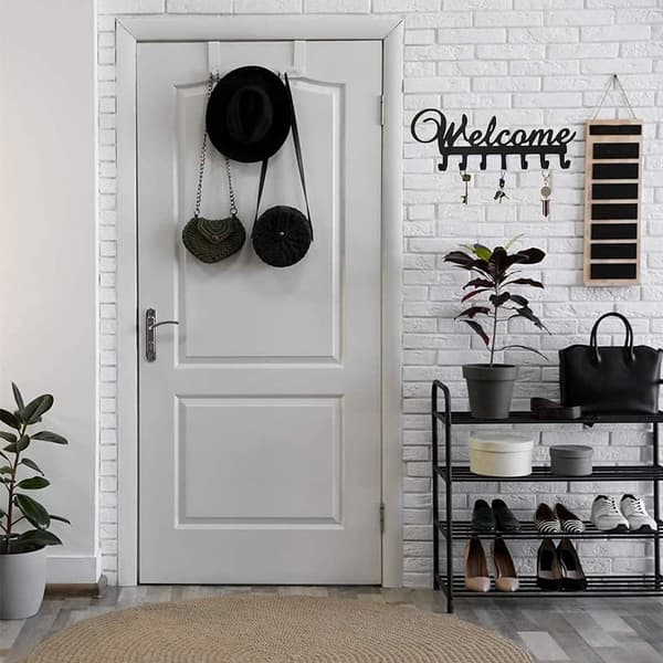 Black - 1 pc Wall Mounted Key Holder for Entryway, Key Hook