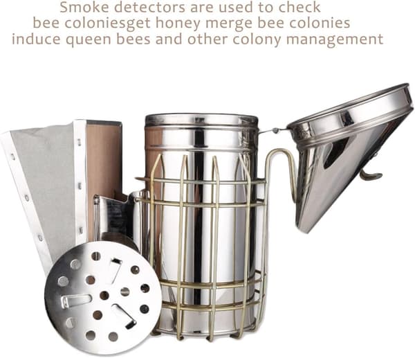 Beekeeping Tools, 8 Pcs Stainless Steel Beehive Smoker, Beekeeping Beekeeping Tools Equipment Accessories Uncapping