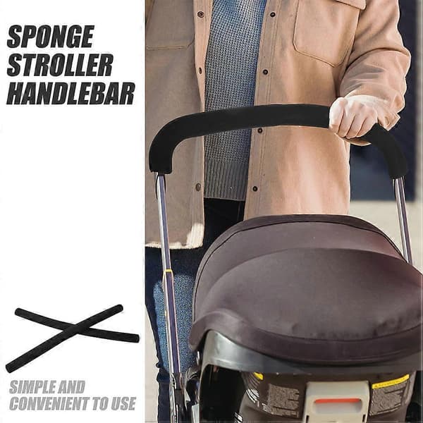 4 pcs Stroller Handle Sleeve Stroller Handle Grip Replacement Stroller Handle Sponge Grip Cover