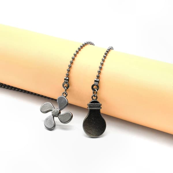 Ceiling Fan Pull Chain for Easy Access to Switches in Home Decor Silver Silver