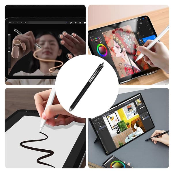 Capacitive Stylus Pen with Disc Tip Ergonomic Grip Capacitive Stylus Sensitive Touch Screen Pen for Phone & Touch Devices Rose Pink Pink