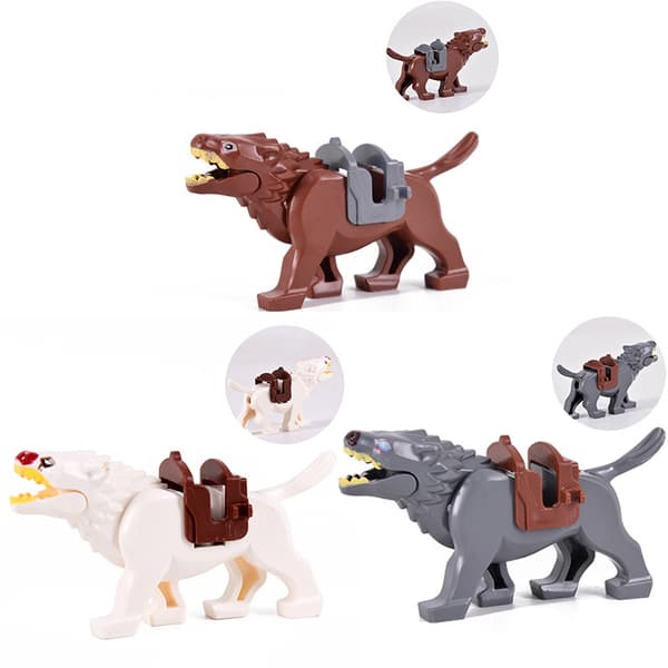 Fantasy Wolf Rider Building Kit – Character & Mounting Kit*L083 (Grey Wolf)* L083 (Grey Wolf) L083 (Grey Wolf)