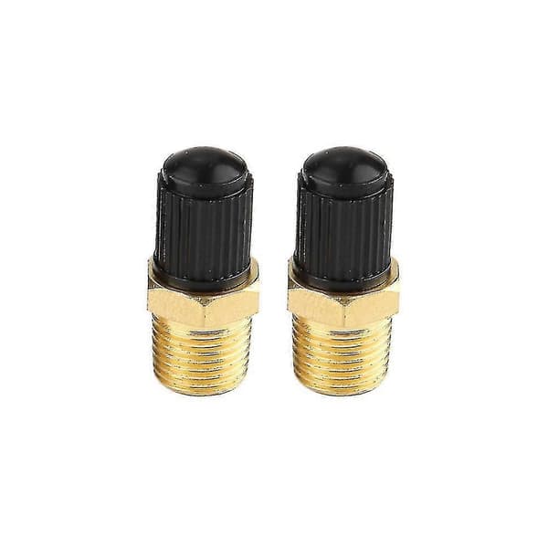 Luftkompressortankfyllingsventil i messing - 2 stk 1/8 Npt Mpt