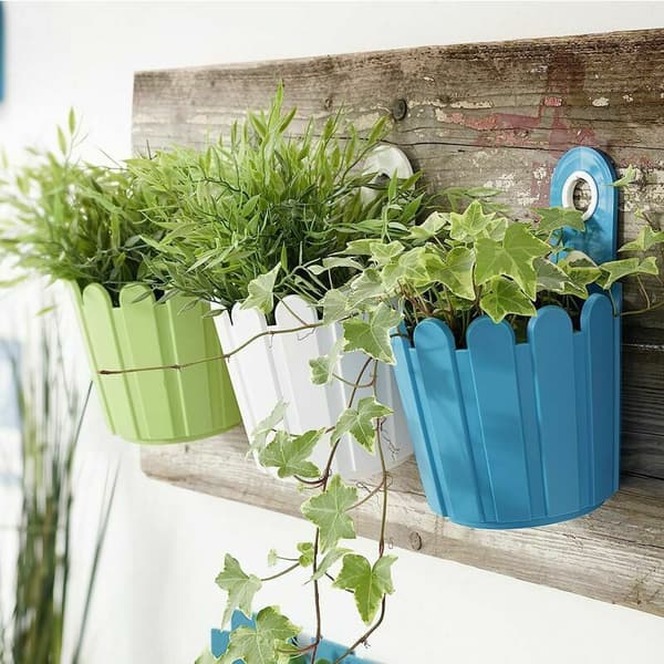Mini Polypropylen Blomsterkasse 15cm - Hvit S'areern