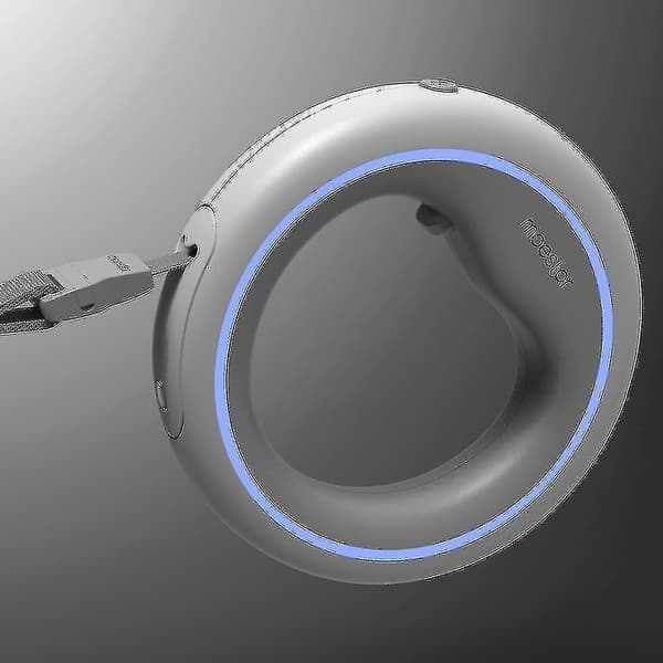 Automatisk sammenleggbar hundebånd med LED-belysning