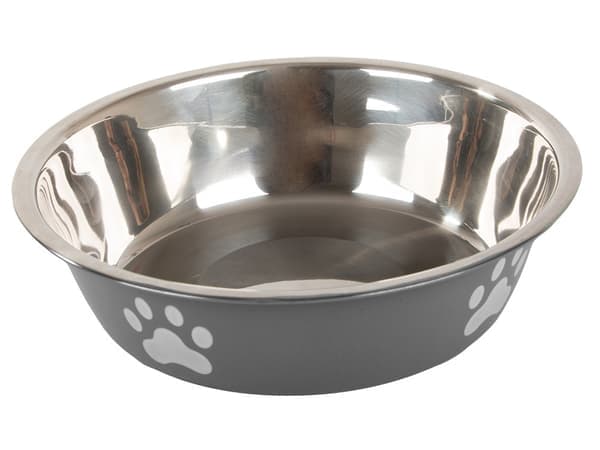 Skridsikker metalskål til hunde- og kattefoder, vandskål 150ml