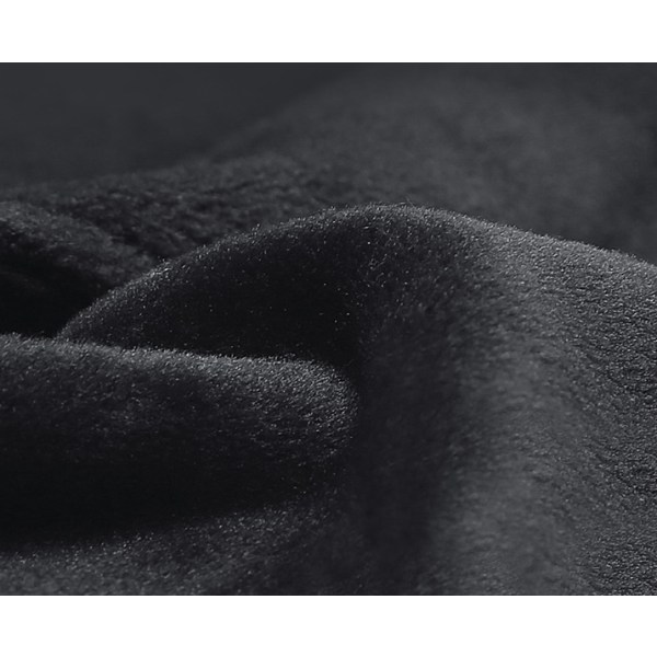 Utomhussport höst och vinter Halkfria män och kvinnor plus varma skidhandskar i sammet vindtät (svart, XL)