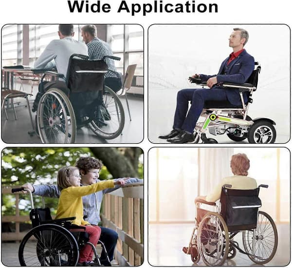 Oppbevaringsveske for rullestolryggsekk, multifunksjonell rullestolveske, rullestolryggsekk multifunksjonell rullestolveske, for rullestoler [DB]