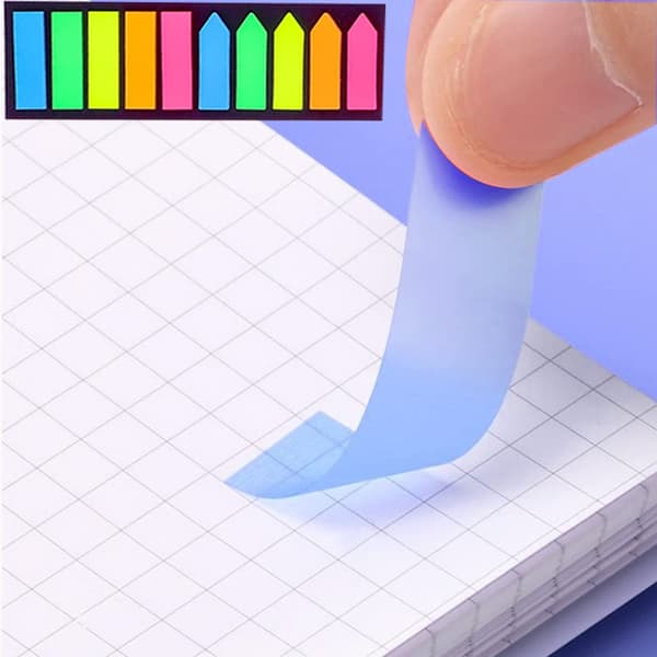 Sticker Tabs, Sticker Flags, 2 Shapes Sticker Tabs, Mini Index Tabs, for Page Marking and Recording Inspiration