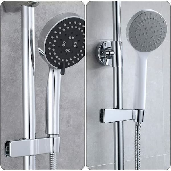 Handheld Shower Head Holder, 18-25 MM Shower Head Holder, Replaceable Wall Mounted Shower Head Holder, Universal Hand Shower Holder, Height Adjustable