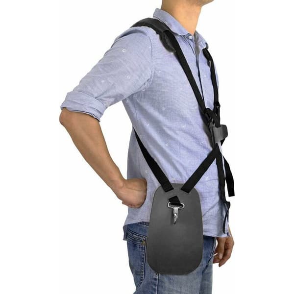 Double Shoulder Strap for Lawn Mower - Adjustable Shoulder Strap with Durable Nylon Strap for Brush Cutter or Gardening