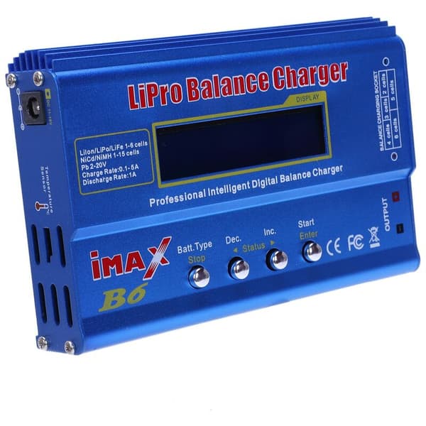 B6 Digital LCD RC Batterilader NiMh Lader Tilbehør