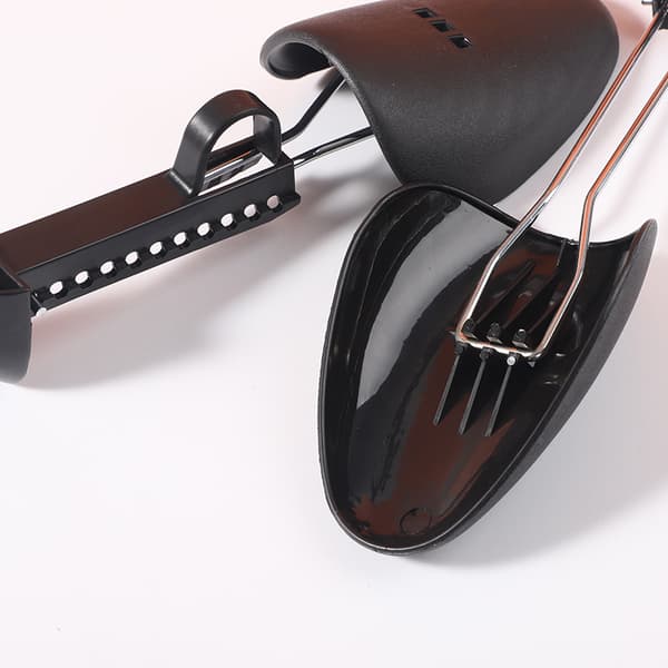 Practical Adjustable Length Men's Shoe Tree Holder Boot Insert Shaper (Men Black One Pair)