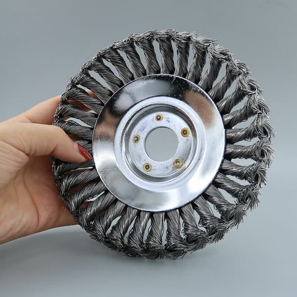 Gresstrimmerhode for ryddesag, roterende gresstrimmer – Universalt stålfibertrimmerhode, 6 tommer