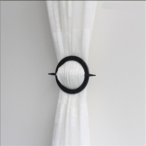 Curtain tiebacks, worn wooden curtain hook, handmade rustic decorative curtain holders