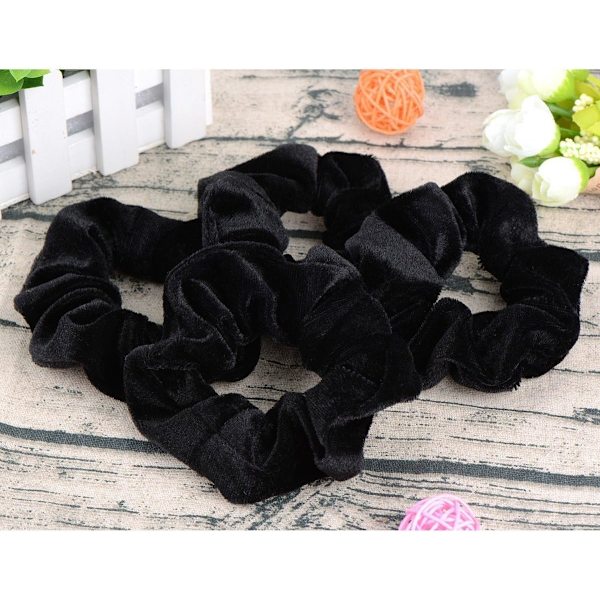 Hår Scrunchie Fløjls Elastik Hårbånd Reb Accesso
