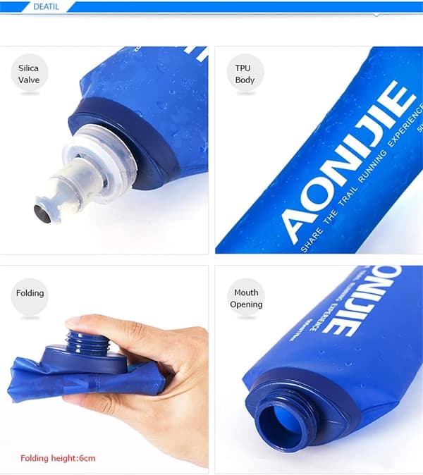Foldable Soft Water Bottle for Running