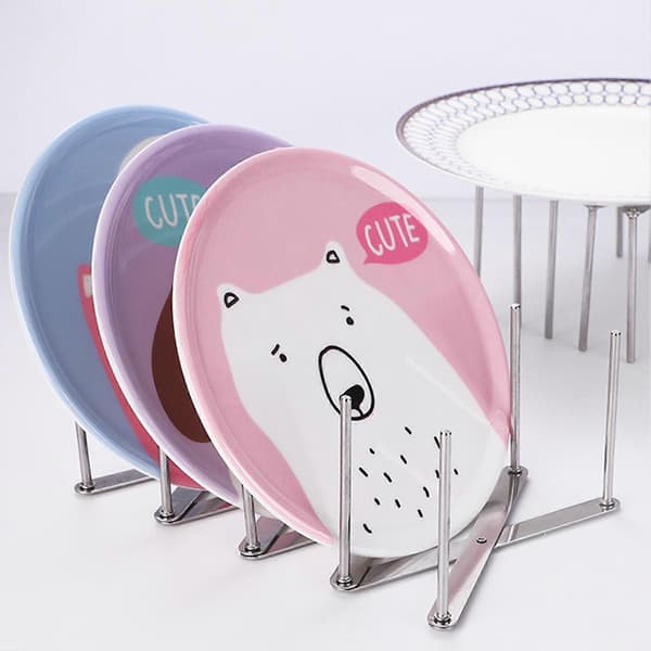 Pot Lid Rack Robust Adjustable Stainless Steel Multifunctional Cutting Board Organizer Rack Steamer Rack for Kitchen
