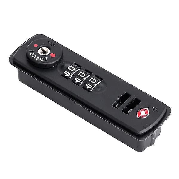 1 x TSA007 Combination Lock for Luggage and Suitcases 3 Digits (Many Different Combinations) - Black