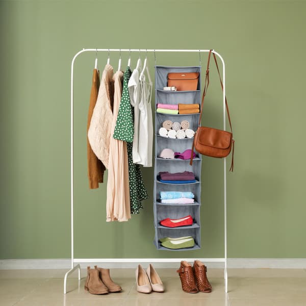 Hængende hylde garderobe 8 rum