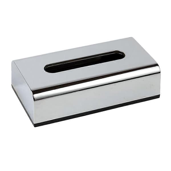 Silver Plated Tissue Box Paper Container Dressing Table Napkin Holder