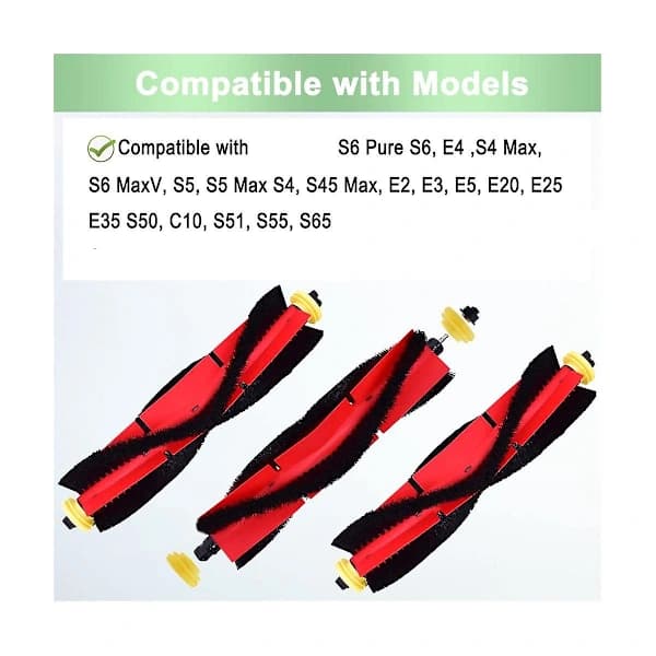Main Brush Compatible for S5 S5Max S6 S50 E35 S50 Vacuum Cleaner Accessories as shown
