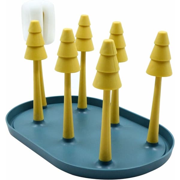 Koppoppbevaringsstativ, vaskekoppholder, dryppkoppholder (blå, gul)