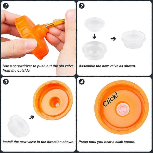10-pack Ersättningsventiler för Gatorade-flaskor, silikonventil för GX 30oz & Squeeze 32oz-flaskor, läckagesäker BPA-fri [DB]