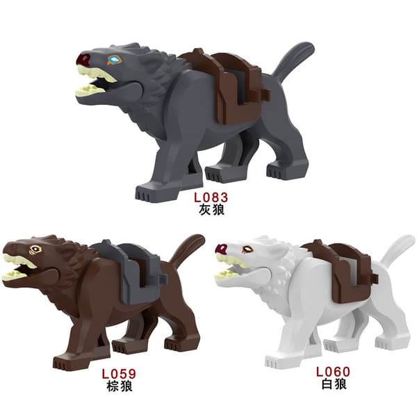 Fantasy Wolf Rider Building Kit – Character & Mounting Kit*L083 (Grey Wolf)* L083 (Grey Wolf) L083 (Grey Wolf)